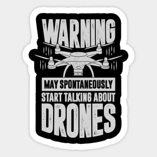 Funny Drone Quadcopter Pilot Gift Sticker